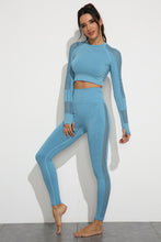 Загрузить изображение в средство просмотра галереи, 2pcs Women Seamless Yoga Set - Long Sleeve
