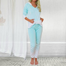 Загрузить изображение в средство просмотра галереи, Tie Dye Print Hooded Pajamas Two Piece Sets Long Sleeve