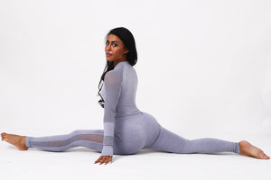 2pcs Women Seamless Yoga Set - Long Sleeve